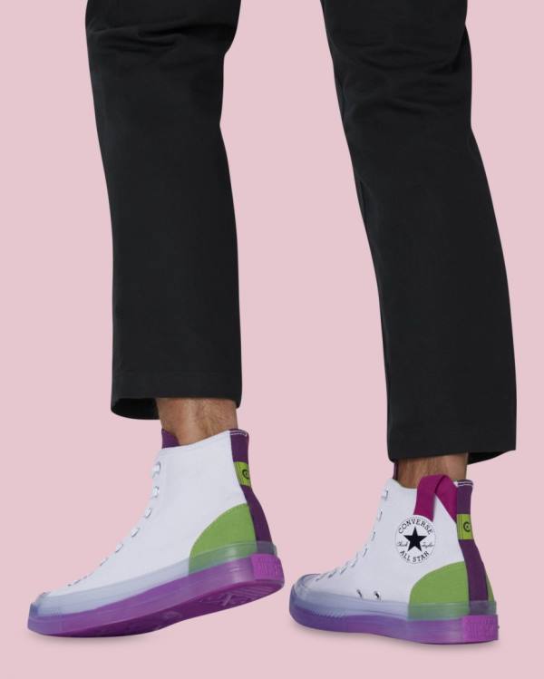 Boty Vysoké Converse Chuck Taylor All Star CX Blocked Bílé | CV-120EJU