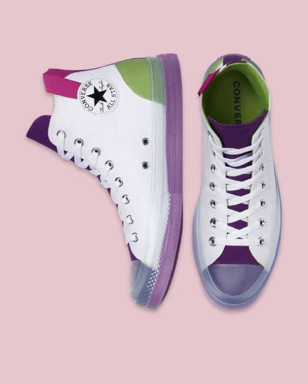 Boty Vysoké Converse Chuck Taylor All Star CX Blocked Bílé | CV-120EJU
