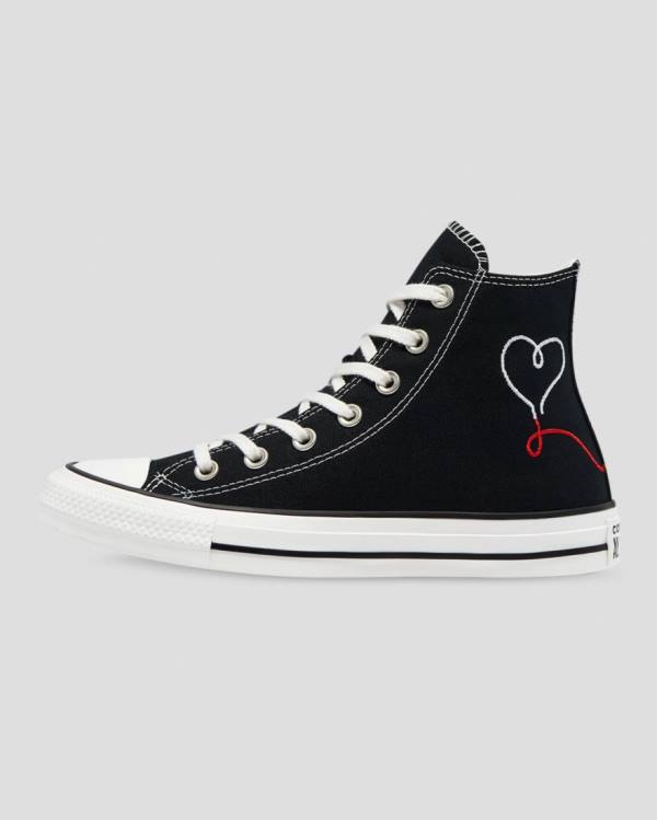 Boty Vysoké Converse Chuck Taylor All Star Love Thread Černé | CV-149HTK