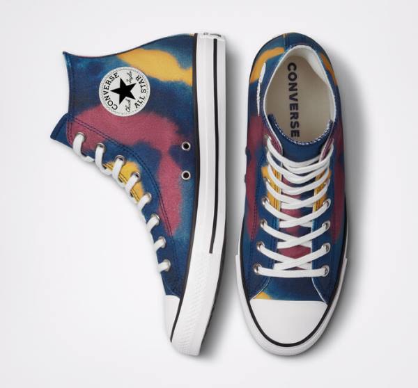 Boty Vysoké Converse Chuck Taylor All Star Tie-Dye Blankyt Viacfarebný | CV-159HMK