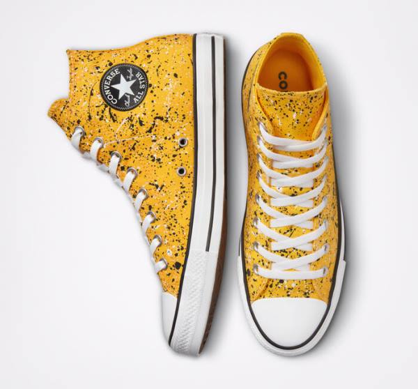 Boty Vysoké Converse Chuck Taylor All Star Archive Paint Splatter Bílé | CV-185HKO
