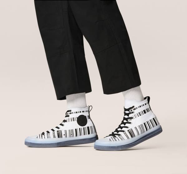 Boty Vysoké Converse Chuck Taylor All Star CX Translucent Barcode Bílé Černé | CV-217TXV