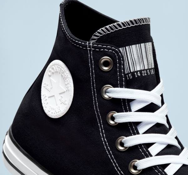Boty Vysoké Converse Chuck Taylor All Star Translucent Barcode Černé Bílé | CV-235TLH