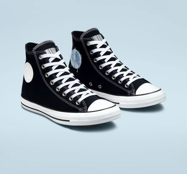 Boty Vysoké Converse Chuck Taylor All Star Translucent Barcode Černé Bílé | CV-235TLH