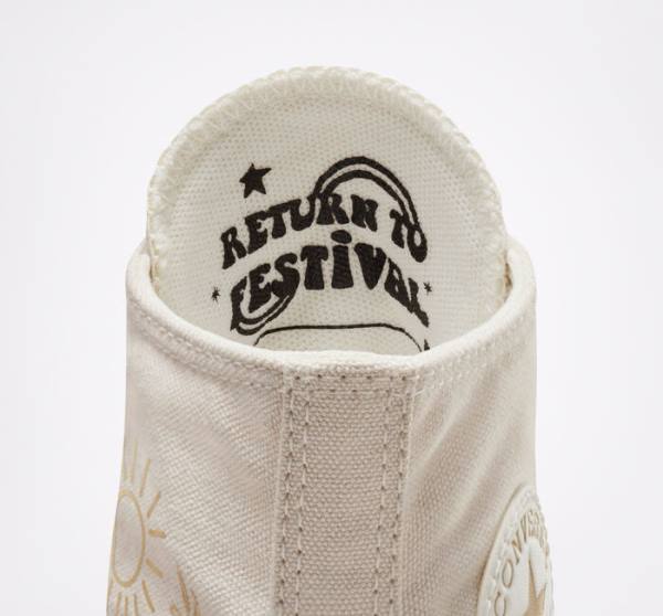 Boty Vysoké Converse Chuck Taylor All Star Lift Platformyě Golden Elements Hnědé Světle Zlaté | CV-241ARE