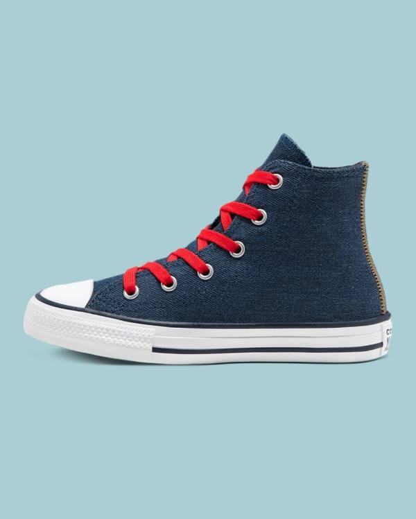 Boty Vysoké Converse Chuck Taylor All Star Denim Reverse Twill Blankyt | CV-247SDI