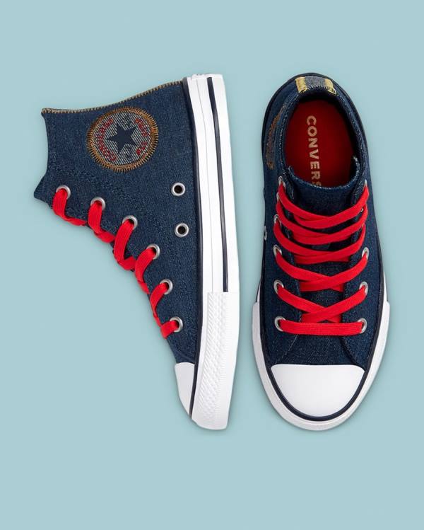 Boty Vysoké Converse Chuck Taylor All Star Denim Reverse Twill Blankyt | CV-247SDI