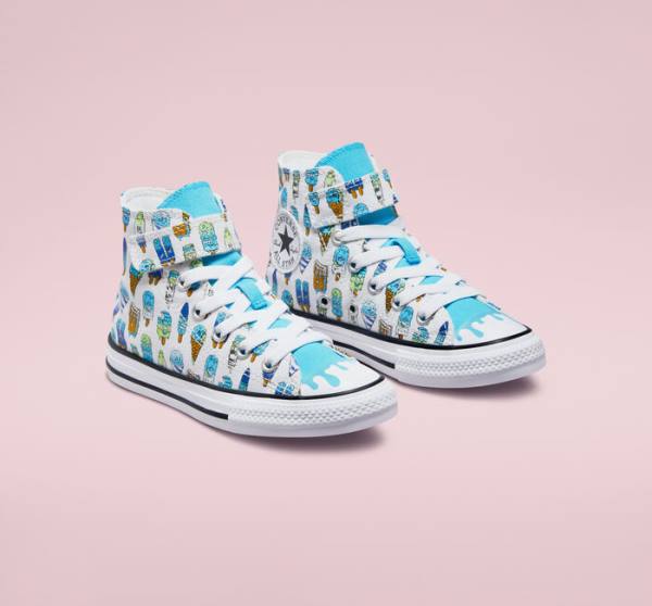Boty Vysoké Converse Chuck Taylor All Star Easy-On Frozen Treats Bílé Blankyt Světle Zelene | CV-254YGZ