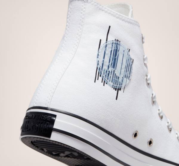 Boty Vysoké Converse Chuck Taylor All Star Translucent Barcode Bílé Černé Bílé | CV-259LHI
