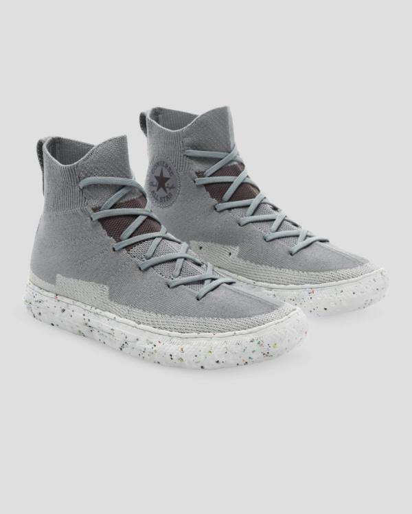 Boty Vysoké Converse Chuck Taylor All Star Renew Crater Knit Šedé | CV-274NFR