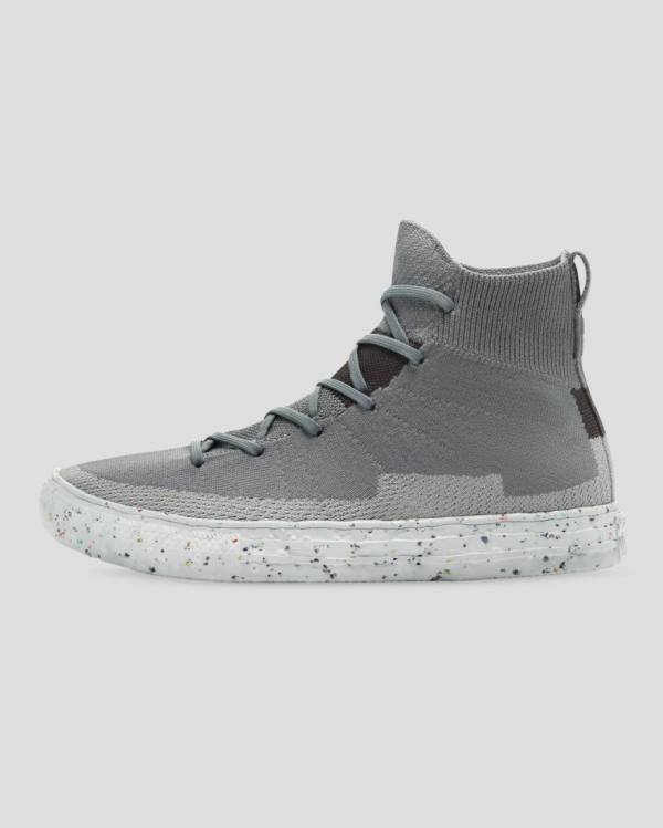 Boty Vysoké Converse Chuck Taylor All Star Renew Crater Knit Šedé | CV-274NFR