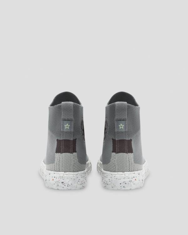 Boty Vysoké Converse Chuck Taylor All Star Renew Crater Knit Šedé | CV-274NFR