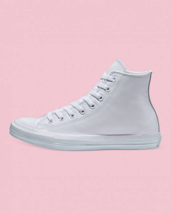 Boty Vysoké Converse Chuck Taylor All Star Læder Bílé | CV-310MTK