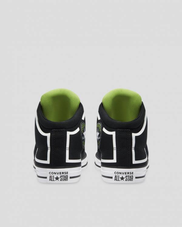 Boty Vysoké Converse Chuck Taylor All Star High Street Dramatic Nights Černé | CV-341JOT