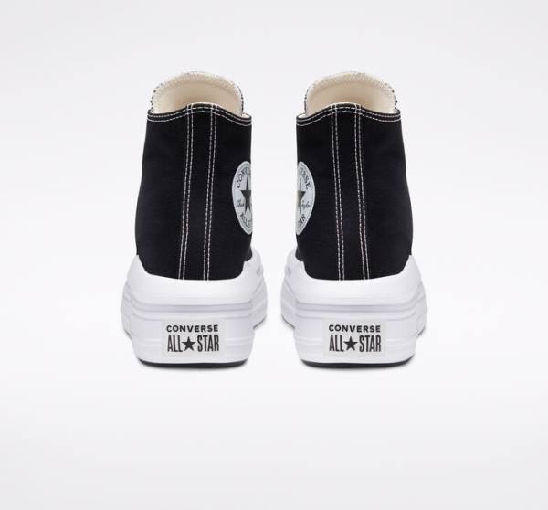 Boty Vysoké Converse Chuck Taylor All Star Move Platformyě Černé Béžový Bílé | CV-341MCW