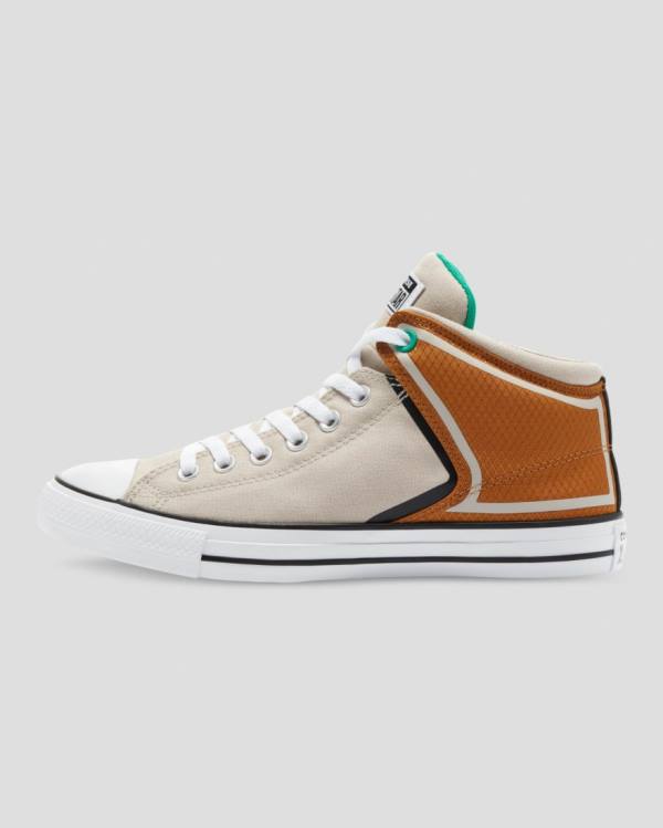 Boty Vysoké Converse Chuck Taylor All Star High Street String Hnědé Béžový | CV-367CSV