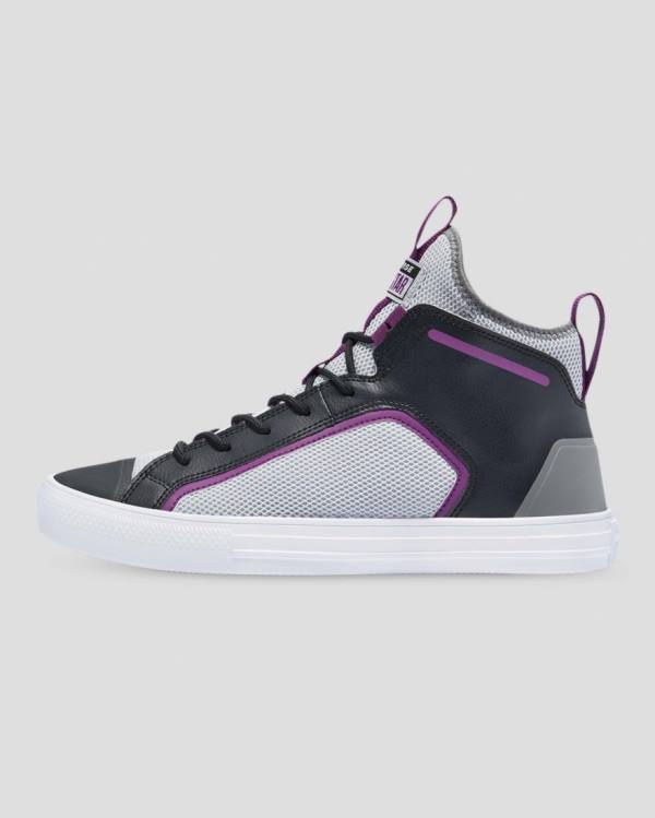 Boty Vysoké Converse Chuck Taylor All Star Ultra Dramatic Nights Šedé Černé | CV-412FYZ