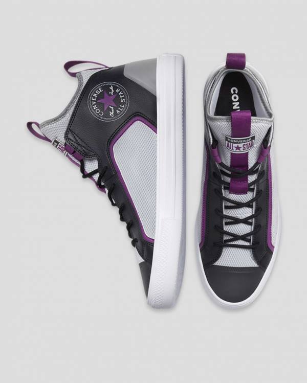 Boty Vysoké Converse Chuck Taylor All Star Ultra Dramatic Nights Šedé Černé | CV-412FYZ