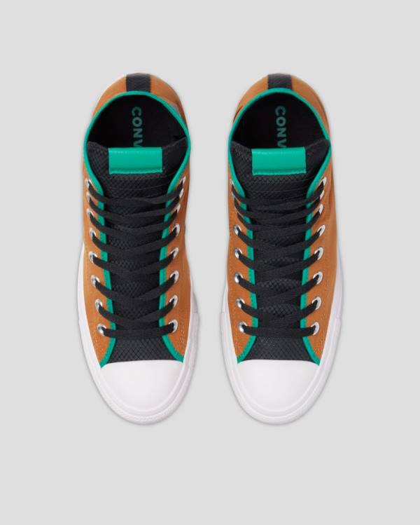 Boty Vysoké Converse Chuck Taylor All Star Digitální Terrain Hnědé Zelene | CV-420SWL