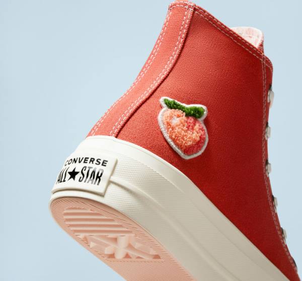 Boty Vysoké Converse Chuck Taylor All Star Lift Platformyě Peaches Oranžové Černé | CV-421GSW