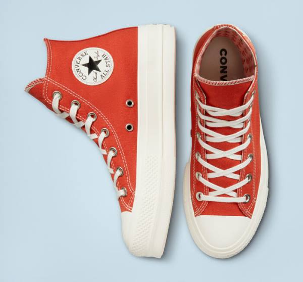 Boty Vysoké Converse Chuck Taylor All Star Lift Platformyě Peaches Oranžové Černé | CV-421GSW