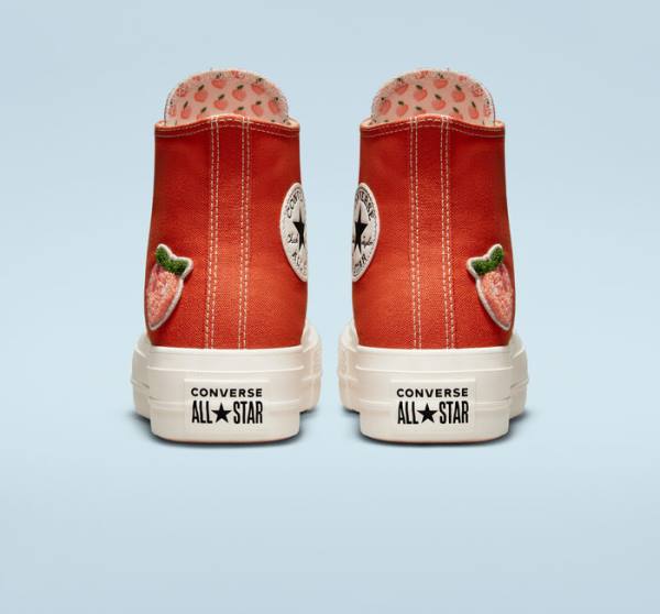 Boty Vysoké Converse Chuck Taylor All Star Lift Platformyě Peaches Oranžové Černé | CV-421GSW