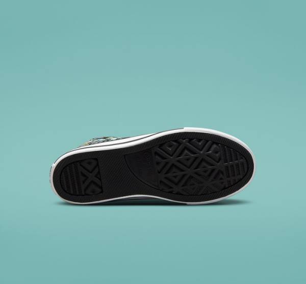Boty Vysoké Converse Chuck Taylor All Star Plants Černé Světle Zelene Bílé | CV-482NKZ