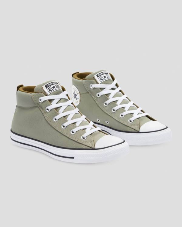 Boty Vysoké Converse Chuck Taylor All Star Street Light Field Surplus Zelene | CV-483RDJ