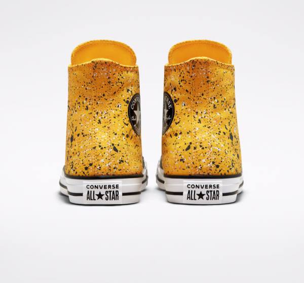 Boty Vysoké Converse Chuck Taylor All Star Archive Paint Splatter Bílé | CV-543UYM