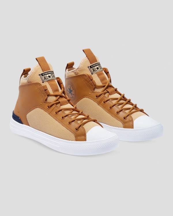 Boty Vysoké Converse Chuck Taylor All Star Ultra Hnědé | CV-569YFG