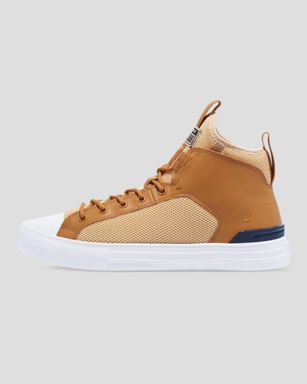 Boty Vysoké Converse Chuck Taylor All Star Ultra Hnědé | CV-569YFG