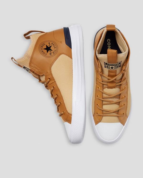 Boty Vysoké Converse Chuck Taylor All Star Ultra Hnědé | CV-569YFG