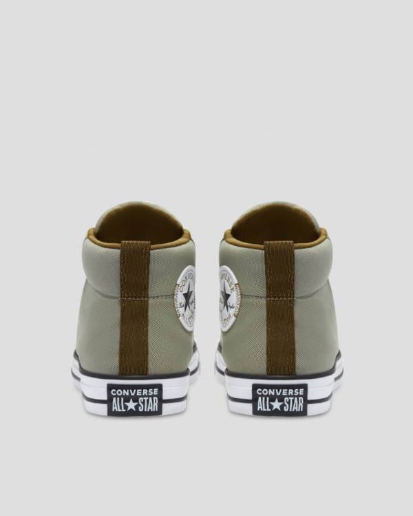 Boty Vysoké Converse Chuck Taylor All Star Street Zelene | CV-593IMO