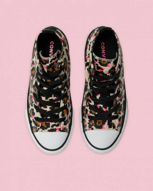 Boty Vysoké Converse Chuck Taylor All Star Animal Print Černé | CV-593OED
