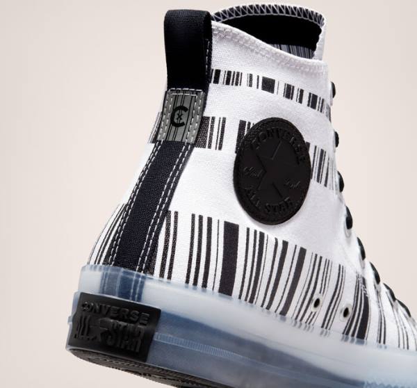 Boty Vysoké Converse Chuck Taylor All Star CX Translucent Barcode Bílé Černé | CV-602ZOR