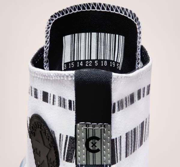 Boty Vysoké Converse Chuck Taylor All Star CX Translucent Barcode Bílé Černé | CV-602ZOR