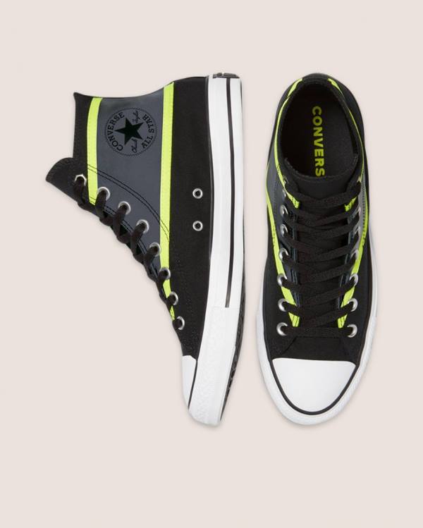 Boty Vysoké Converse Chuck Taylor All Star Hi-Vis Černé Šedé | CV-607KAW