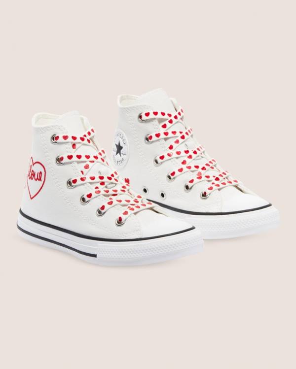 Boty Vysoké Converse Chuck Taylor All Star Street Love Thread Bílé | CV-619EMI