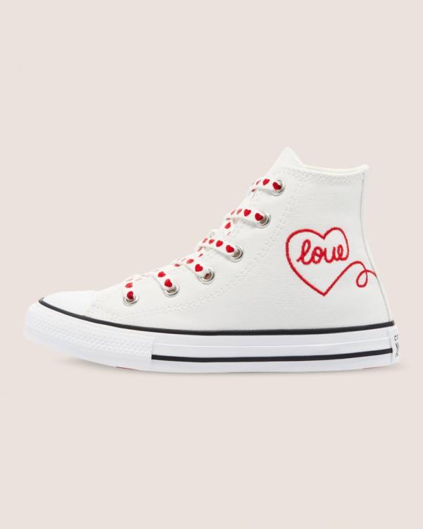 Boty Vysoké Converse Chuck Taylor All Star Street Love Thread Bílé | CV-619EMI