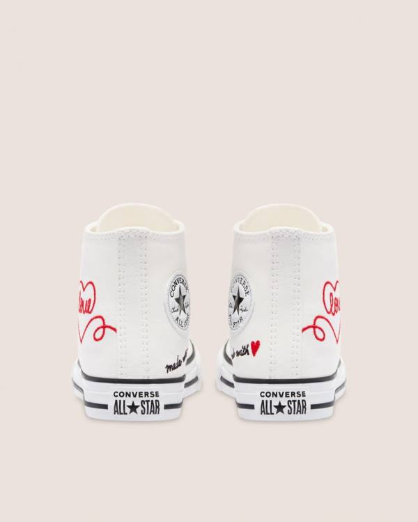 Boty Vysoké Converse Chuck Taylor All Star Street Love Thread Bílé | CV-619EMI