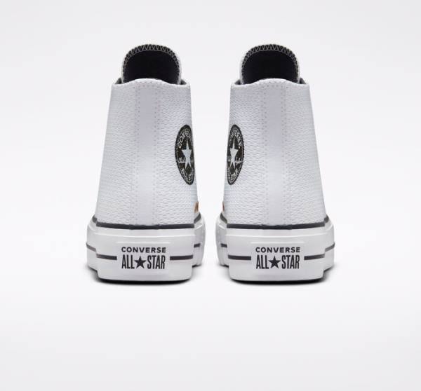 Boty Vysoké Converse Chuck Taylor All Star Lift Platformyě Splatter Bílé Bílé | CV-648YWZ
