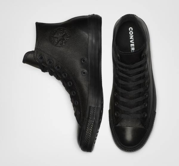 Boty Vysoké Converse Chuck Taylor All Star Læder Černé | CV-691HMJ