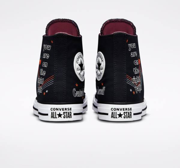 Boty Vysoké Converse Chuck Taylor All Star You Are On The Right Path Černé Bílé | CV-719UHF