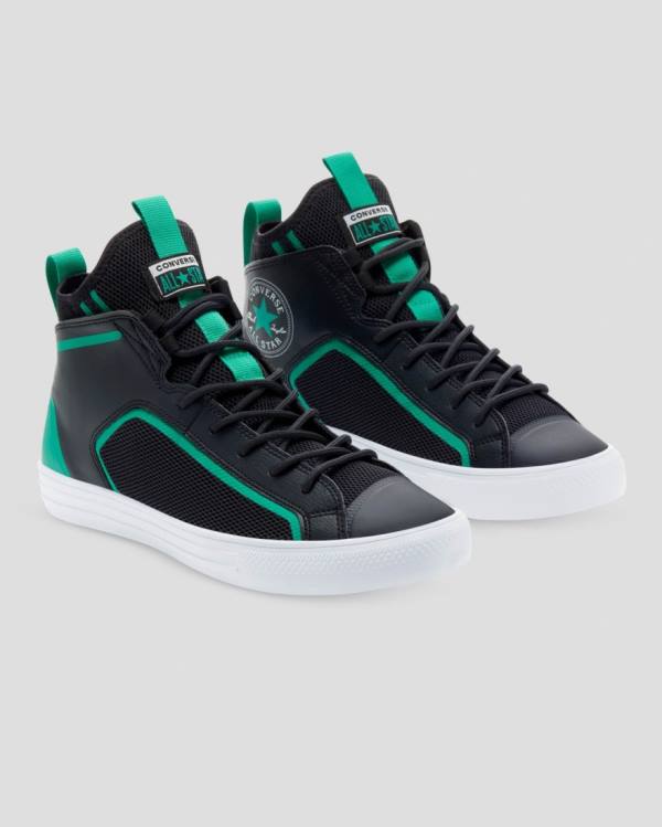 Boty Vysoké Converse Chuck Taylor All Star Ultra Černé Zelene | CV-721SDL