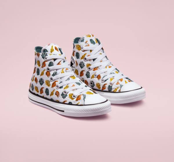 Boty Vysoké Converse Chuck Taylor All Star Dino Daze Bílé Tmavě Zelene Černé | CV-745CLW
