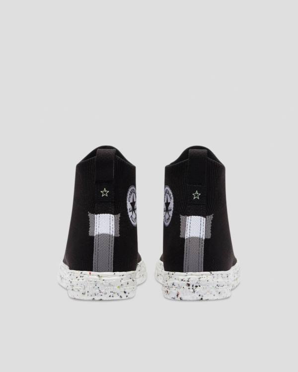 Boty Vysoké Converse Chuck Taylor All Star Crater Renew Knit Černé | CV-764FMJ