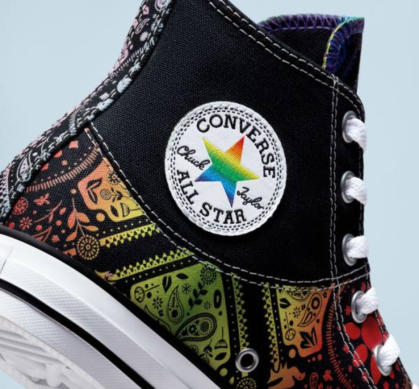 Boty Vysoké Converse Chuck Taylor All Star Pride Černé Červené | CV-849ULN