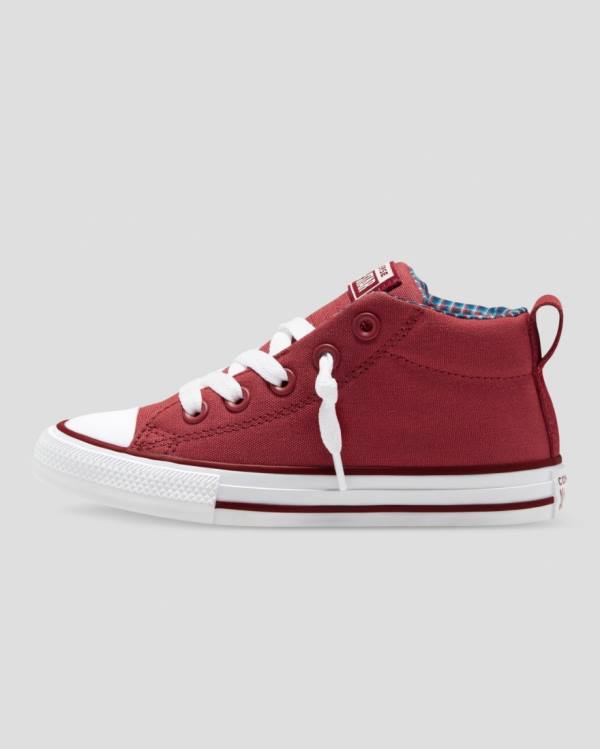 Boty Vysoké Converse Chuck Taylor All Star Street Plaid Červené | CV-864MWU