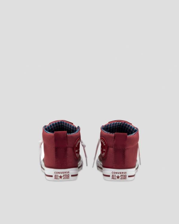 Boty Vysoké Converse Chuck Taylor All Star Street Plaid Červené | CV-864MWU