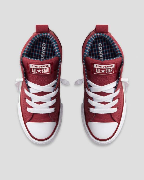 Boty Vysoké Converse Chuck Taylor All Star Street Plaid Červené | CV-864MWU